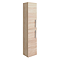 Brooklyn Natural Oak Wall Hung 2 Door Tall Storage Cabinet