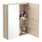 Brooklyn Natural Oak Wall Hung Vanity Furniture Package  Profile Large Image