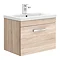Brooklyn Natural Oak Wall Hung Vanity Furniture Package Feature Large Image