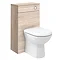 Brooklyn Natural Oak Wall Hung Vanity Furniture Package  additional Large Image