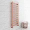 Brooklyn Square 1200 x 500mm Rose Gold Heated Towel Rail Large Image