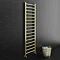 Brooklyn Square 1600 x 500mm Brushed Brass Heated Towel Rail Large Image