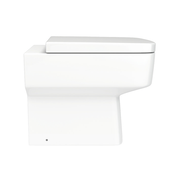 Brooklyn Squared Back to Wall Pan with Seat  In Bathroom Large Image
