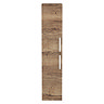 Brooklyn Wall Hung 2-Door Tall Storage Cabinet - Brown Oak