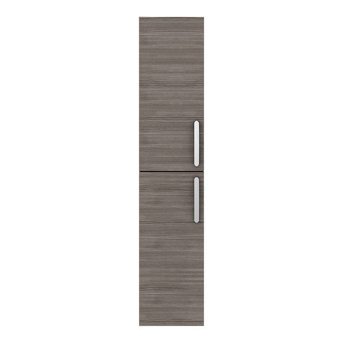 Brooklyn Wall Hung 2-Door Tall Storage Cabinet - Grey Avola
