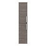 Brooklyn Wall Hung 2-Door Tall Storage Cabinet - Grey Avola