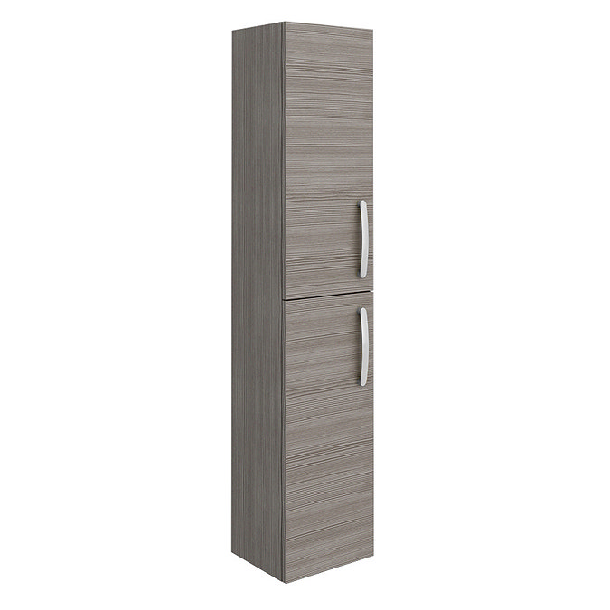 Brooklyn Wall Hung 2-Door Tall Storage Cabinet – Grey Avola