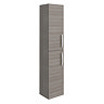 Brooklyn Wall Hung 2-Door Tall Storage Cabinet – Grey Avola