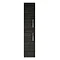 Brooklyn Wall Hung 2 Door Tall Storage Cabinet - Hacienda Black  Profile Large Image