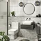 Brooklyn Wall Hung Countertop Basin Shelf with Drawer - Black - 600 x 450mm Standard Large Image