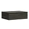 Brooklyn Wall Hung Countertop Basin Shelf with Drawer - Black - 600 x 450mm In Bathroom Large Image