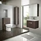 Brooklyn Brown Avola Wall Hung Vanity Unit - Single Drawer - 600mm Feature Large Image