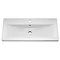 Brooklyn White Gloss Wall Hung Vanity Unit - Single Drawer - 800mm Profile Large Image