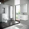 Brooklyn White Gloss Wall Hung Vanity Unit - Single Drawer - 800mm Feature Large Image
