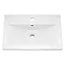 Brooklyn Wall Hung Vanity - Gloss White - 500mm Wide 1-Drawer inc. Black Handle  Profile Large Image