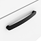 Brooklyn 600mm Gloss White Wall Hung Vanity Unit - Single Drawer With Matt Black Handle