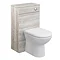 Brooklyn WC Unit with Cistern - Driftwood - 500mm Large Image