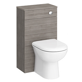 Brooklyn WC Unit with Cistern - Grey Avola - 500mm Large Image