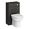 Brooklyn WC Unit with Cistern - Hacienda Black - 500mm Large Image