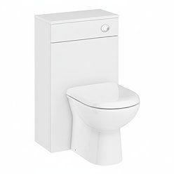 Brooklyn WC Unit with Concealed Cistern - Gloss White (500mm)