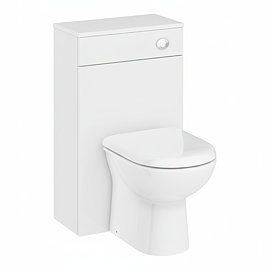 Brooklyn WC Unit with Concealed Cistern - Gloss White (500mm)