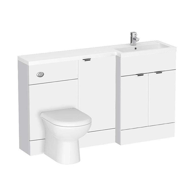 Brooklyn White 1500mm Wide Combination Furniture Pack Profile Large Image