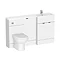 Brooklyn White 1500mm Wide Combination Furniture Pack Profile Large Image