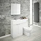 Brooklyn 1100mm White Gloss Combination Furniture Pack Large Image