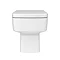 Brooklyn White Gloss Combined Two-In-One Wash Basin, Toilet & Flush Plate (500mm wide x 300mm)  addi