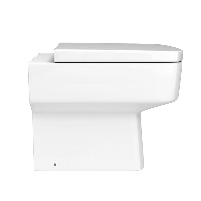 Brooklyn White Gloss Combined Two-In-One Wash Basin, Toilet & Flush Plate (500mm wide x 300mm)  Newe