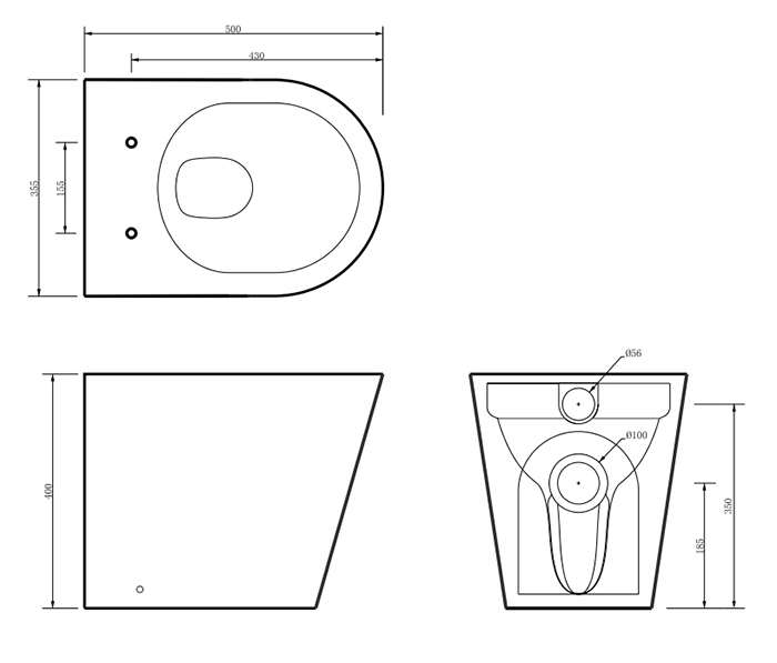 500mm Vanity