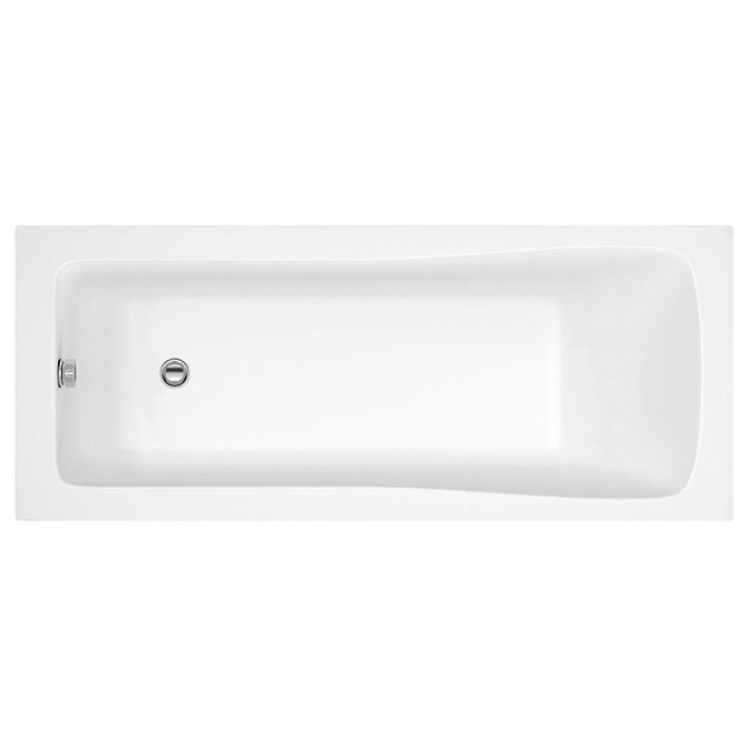 Brooklyn White Gloss Small Bathroom Suite  Profile Large Image