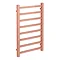 Brooklyn Square 800 x 500mm Rose Gold Heated Towel Rail Profile Large Image