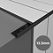 Brushed Black 12.5mm L-Shape Metal Tile Trim