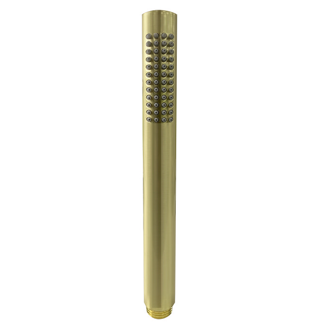 Brushed Brass Metal Round Shower Handset