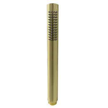 Brushed Brass Metal Round Shower Handset