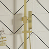 Brushed Brass Metal Square Shower Handset