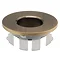 Brushed Brass Basin Overflow Cover Insert Hole Trim  Profile Large Image