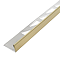 Brushed Gold 10mm L-Shape Metal Tile Trim