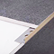 Brushed Gold 12.5mm L-Shape Metal Tile Trim  Profile Large Image