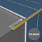 Brushed Gold 12.5mm L-Shape Metal Tile Trim