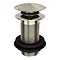 Brushed Nickel Unslotted Click Clack Basin Waste Large Image