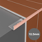 Brushed Rose Gold 12.5mm L-Shape Metal Tile Trim