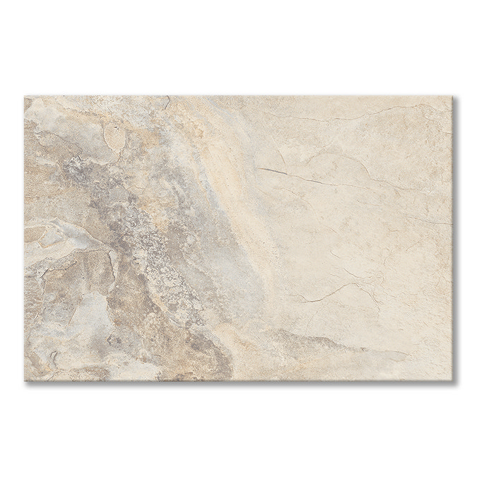 Burbank Cream Stone Effect Wall and Floor Tiles - 400 x 600mm