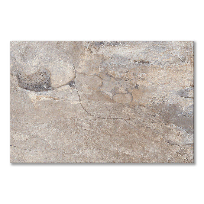 Burbank Grey Stone Effect Wall and Floor Tiles - 400 x 600mm