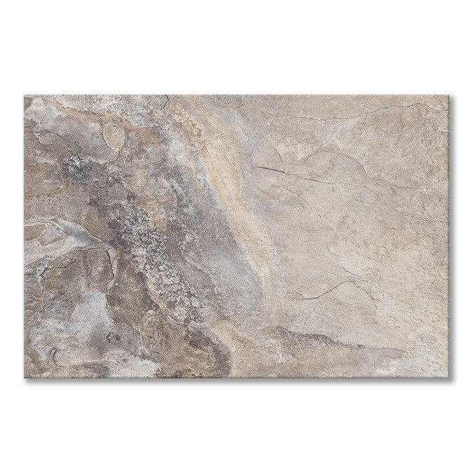 Burbank Grey Stone Effect Wall and Floor Tiles - 400 x 600mm