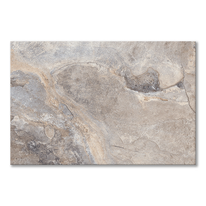 Burbank Grey Stone Effect Wall and Floor Tiles - 400 x 600mm