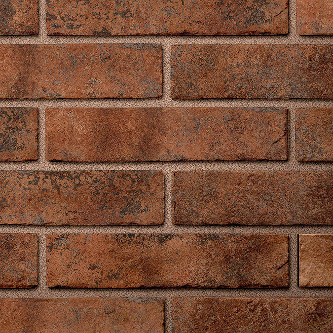 Burford Brown Brick Effect Wall Tiles - 250 x 60mm  Standard Large Image