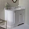 Burlington 100 3-Door Corner Vanity Unit & Minerva Worktop with Basin (Classic Grey - Right Hand)  S