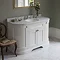 Burlington 134 4-Door Curved Vanity Unit & Minerva Worktop with Basin - Dark Olive Standard Large Im